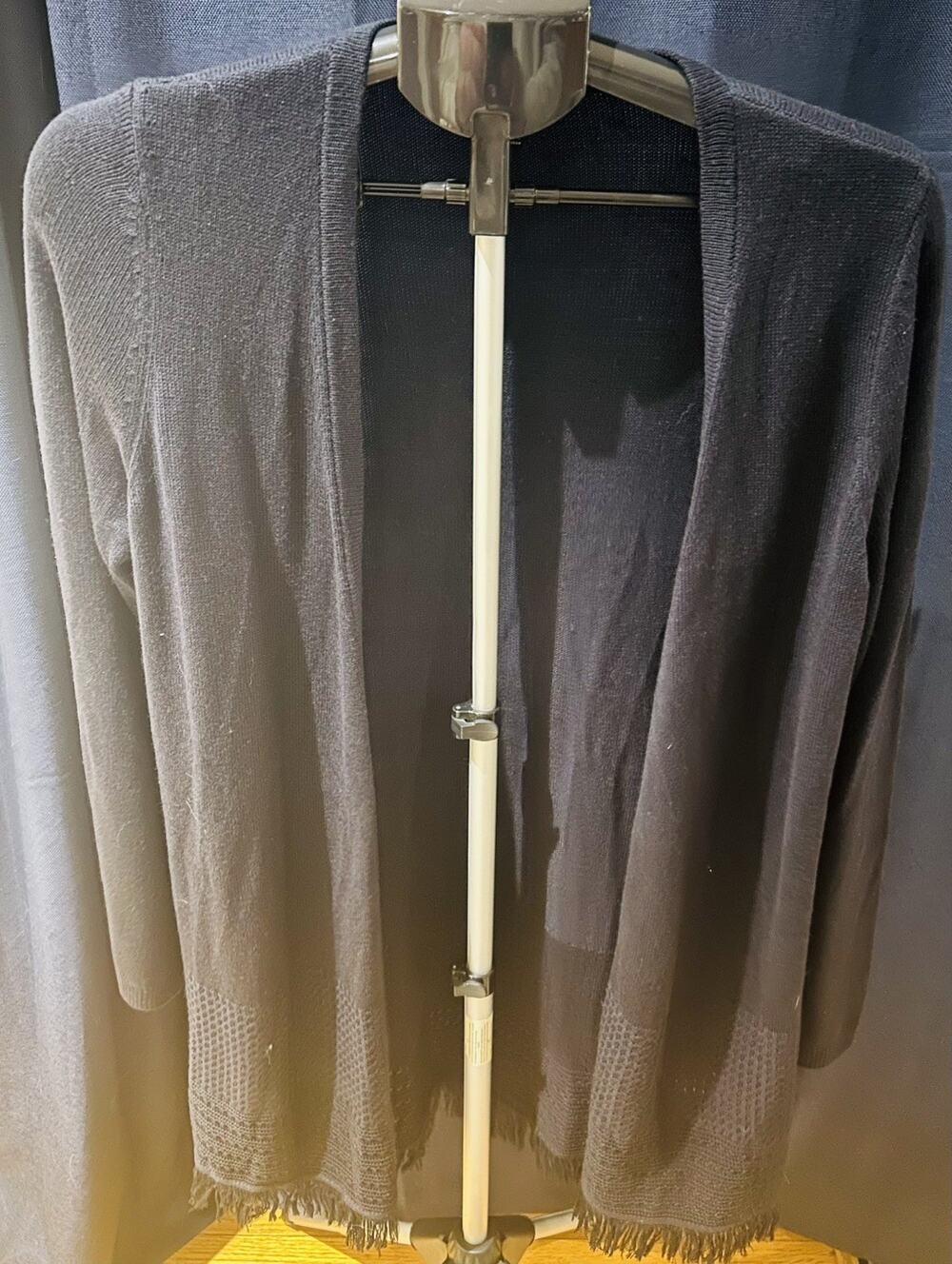 Talbots Black Open Front Cardigan Women's size L